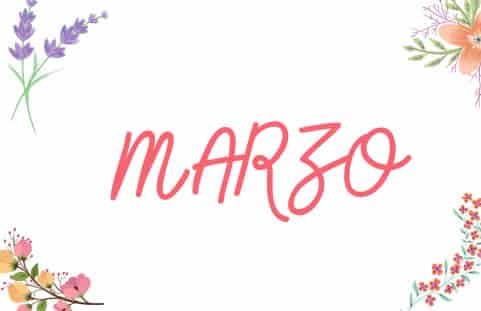 Nombre del mes de marzo